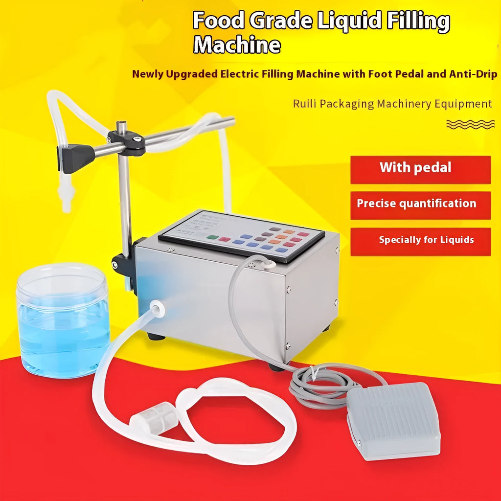 CNC Filling Machine with digital display and dispensing nozzle on a benchtop.