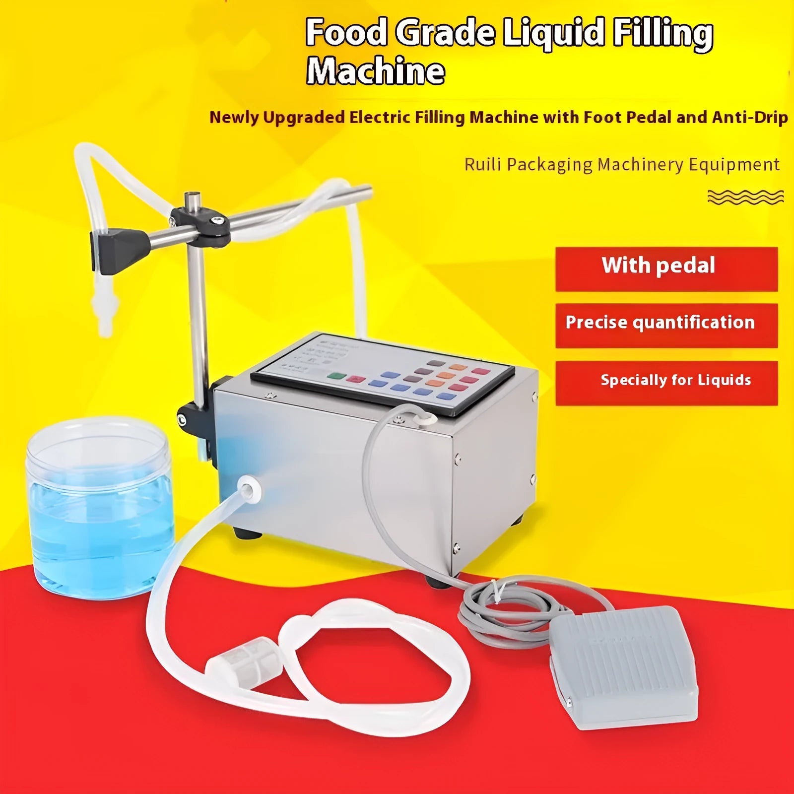 CNC Filling Machine with digital display and dispensing nozzle on a benchtop.