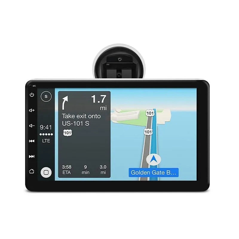 7 inch OLED car GPS navigator with reversing image and Wireless Carplay, plastic construction, universal bracket