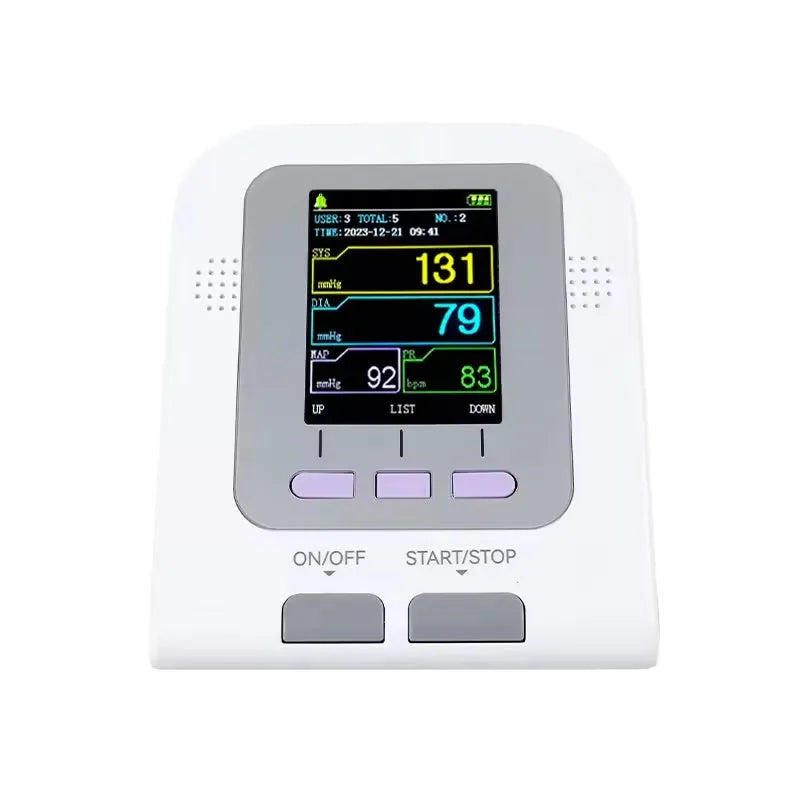 CONTEC08A-VET veterinary digital blood pressure monitor unit with colour screen and cuff