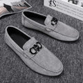 Men's black and grey suede casual shoes with a rubber sole, shown in sizes 39 to 44.
