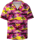 Men's short sleeve camouflage slim fit shirt in polyester fibre, front view, available in multiple colours