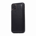 Crazy horse pattern PU TPU phone case with double buckle bracket holster for iPhone 13 Pro Max in brown colour