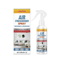 237ml silver aerosol can of menthol air freshener spray on a white background