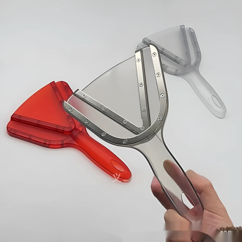 Red transparent grey ABS plastic telescopic bottle opener with non-slip handle.