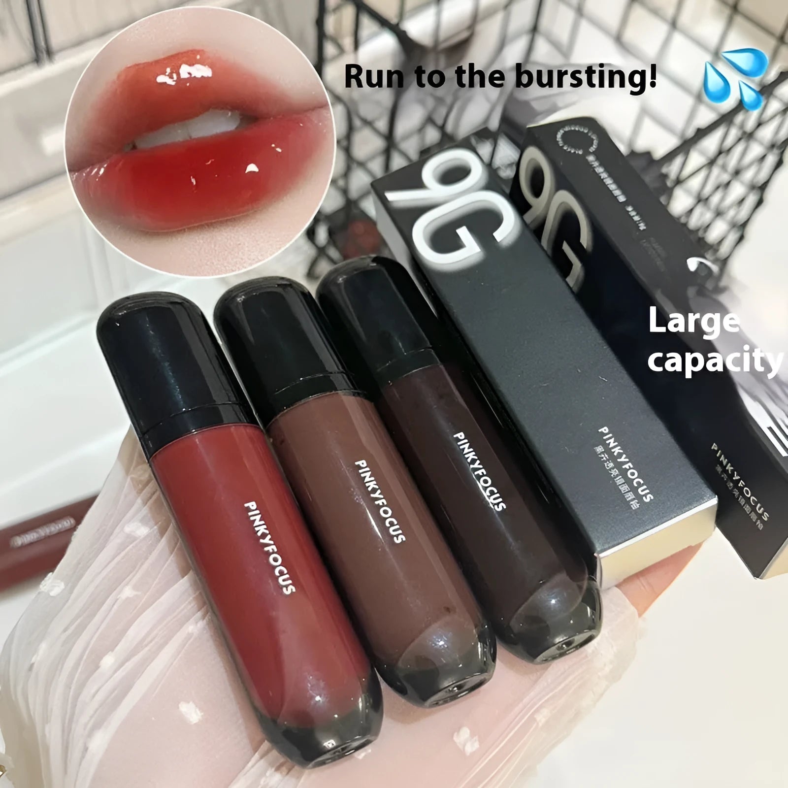 Mirror Lip Lacquer in six matte colours including Black Tomato and Black Sweet Potato.