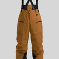 Men's waterproof ski trousers with thickened straps in linen flame-retardant fabric