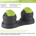 Massage ball set with textured surface for cold and hot compress therapy in caramel mocha colour