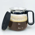 Transparent borosilicate glass coffee maker with silicone cover, modern simple design