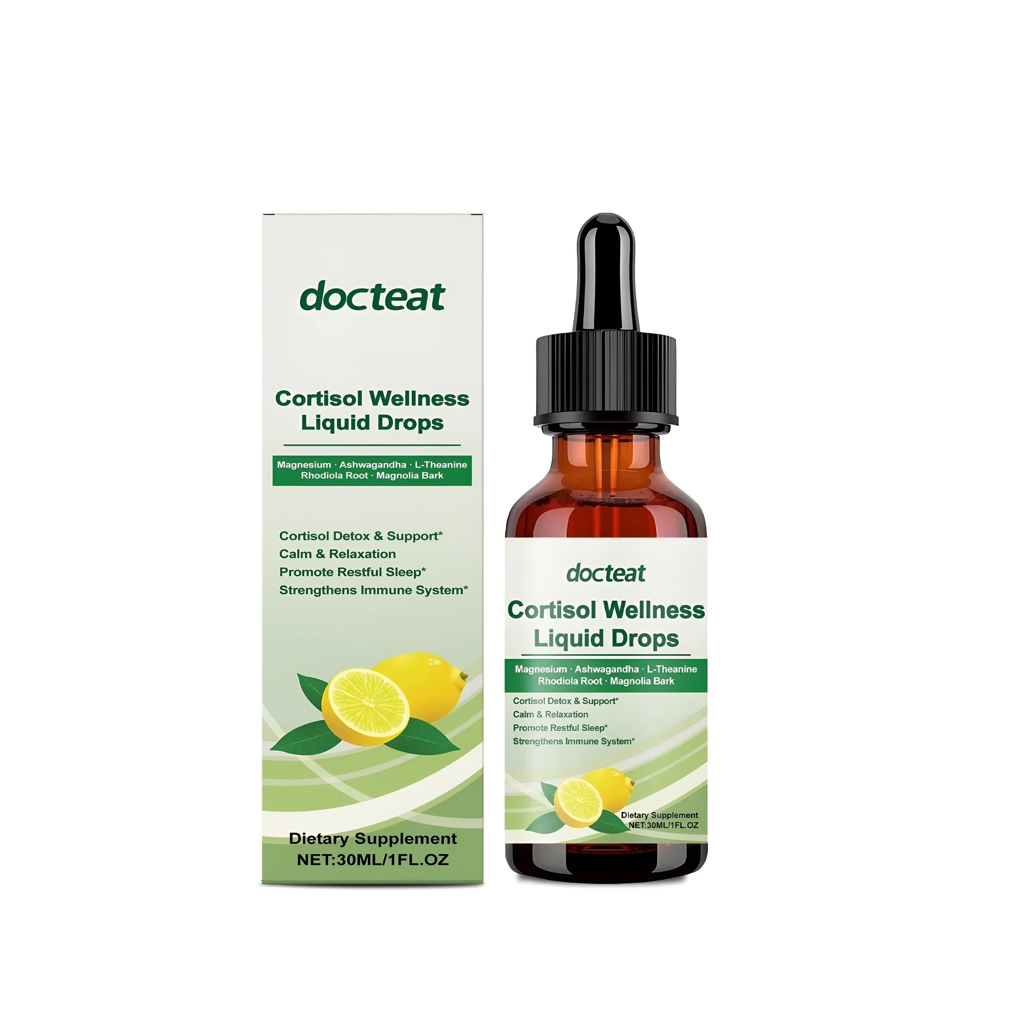30ml bottle of traditional Chinese medicine supplement drops with a dropper for liquid dosage.