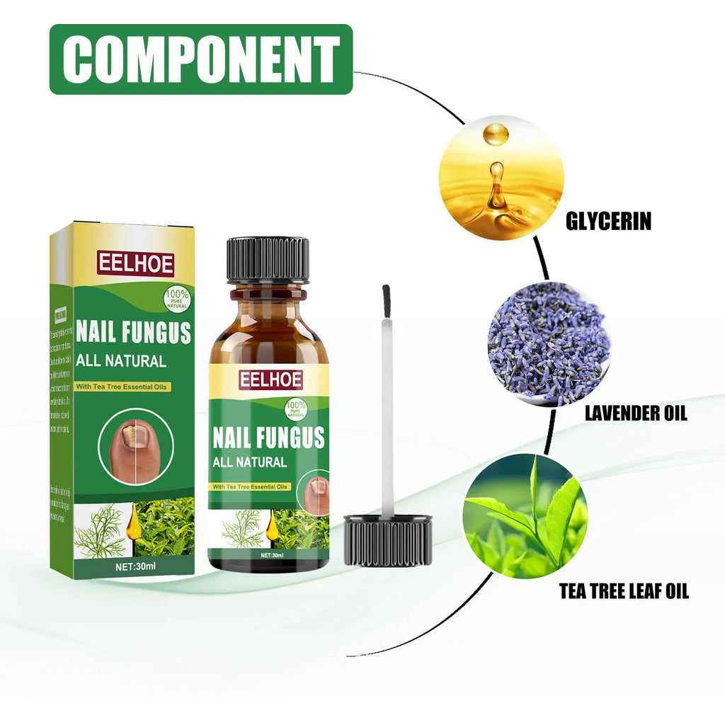 30ml tea tree oil foot nail care solution bottle for thick and brittle nail treatment
