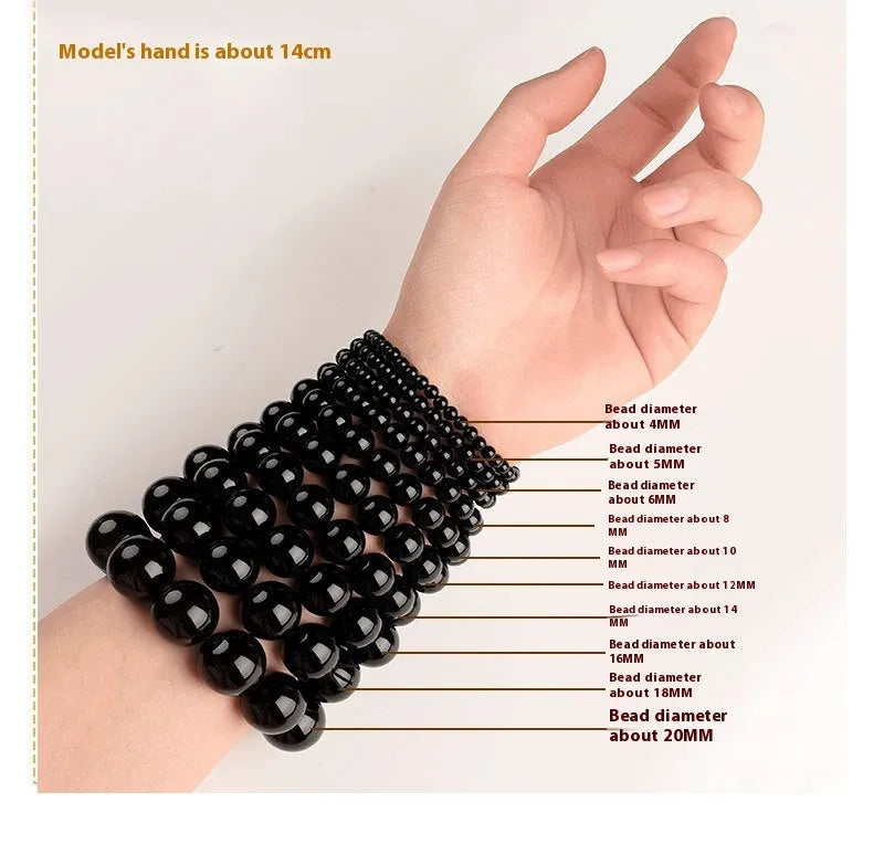Straight cut Smokey Violet Hetian jade bracelet with approximately 8x9mm beads