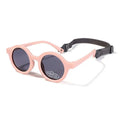 Children's round frame silicone sunglasses with polarised lenses for 0-3 year olds