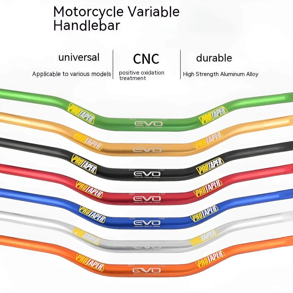 Orange aluminium alloy scrambling motorcycle PRO handlebar with 28mm diameter and 80x10cm measurements