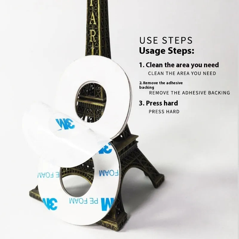 Black stainless steel adhesive house number sticker, 7.5cm tall, with raised digital font.