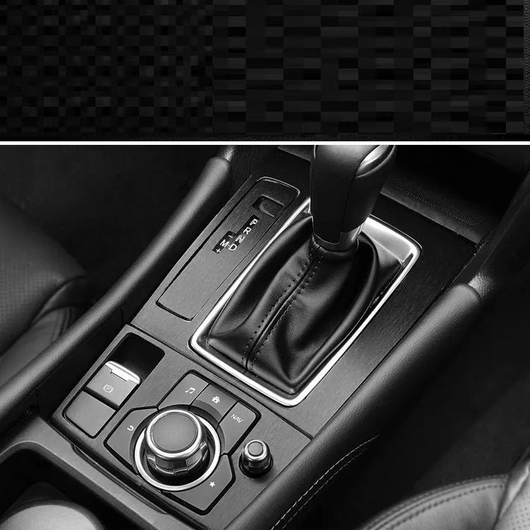 Unksera car interior decorative film sticker kit for centre console, dashboard, and handbrake cover.