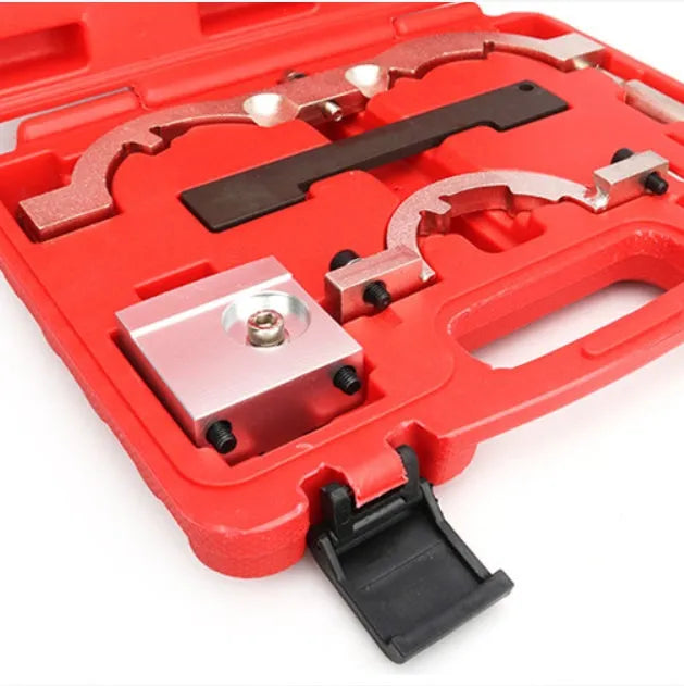 Red timing tool kit for 1.4T Opel Oncla LUJ engines with chrome-vanadium steel construction