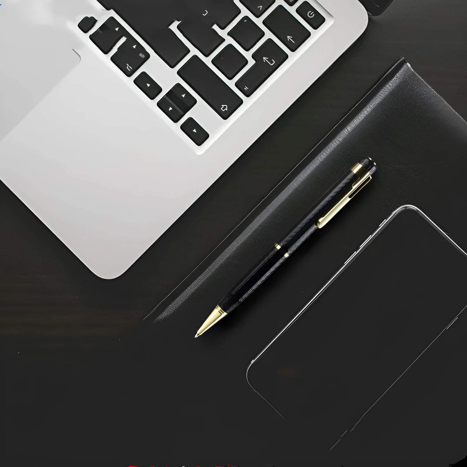 Pen shaped recorder in black with zinc alloy shell, 140mm length, compact design