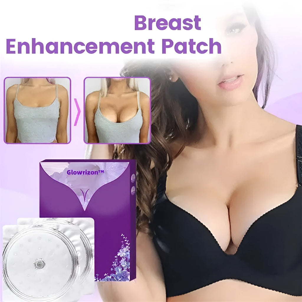 Silicone gel adhesive chest patch for breast enhancement and cleavage shaping