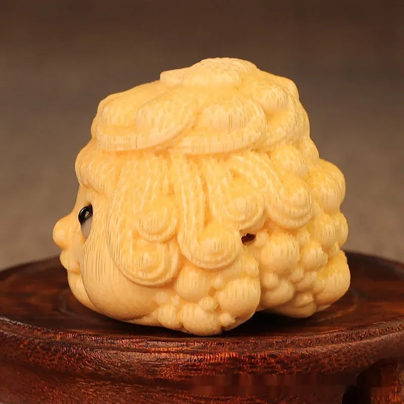 Solid bamboo golden toad princess ornament for household and Children's Day decoration