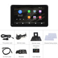 7-inch HD wired car entertainment screen player with universal mounting bracket and cigarette lighter plug