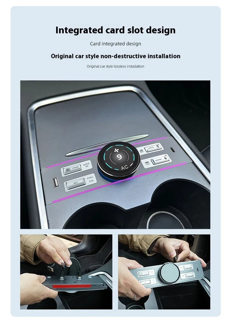 LCD intelligent control expansion dock for Tesla Model 3 and Model Y with 1.46 inch IPS screen