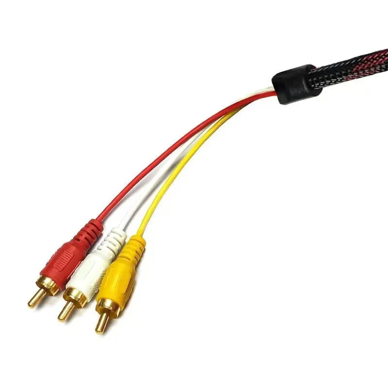 HDMI to AV15 conversion cable with 1.5 metre length and alloy connectors for device connectivity