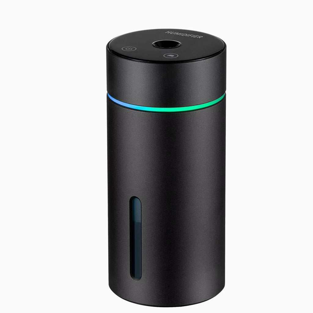 A6 aluminium car humidifier diffuser with 260ml tank and LED light