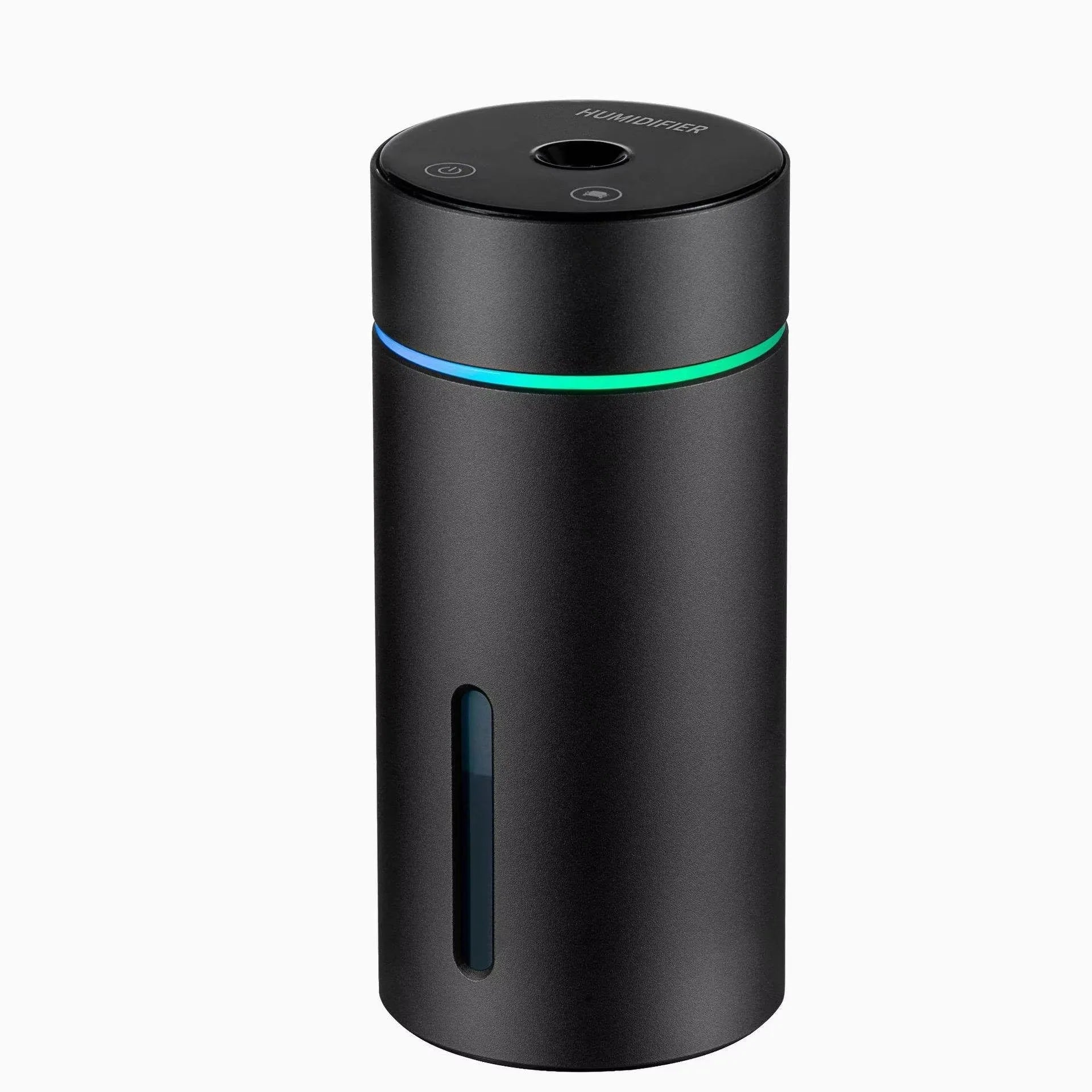 A6 aluminium car humidifier diffuser with 260ml tank and LED light