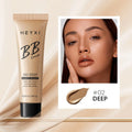 Waterproof sweat-proof BB cream foundation makeup in four colour shades for all skin types