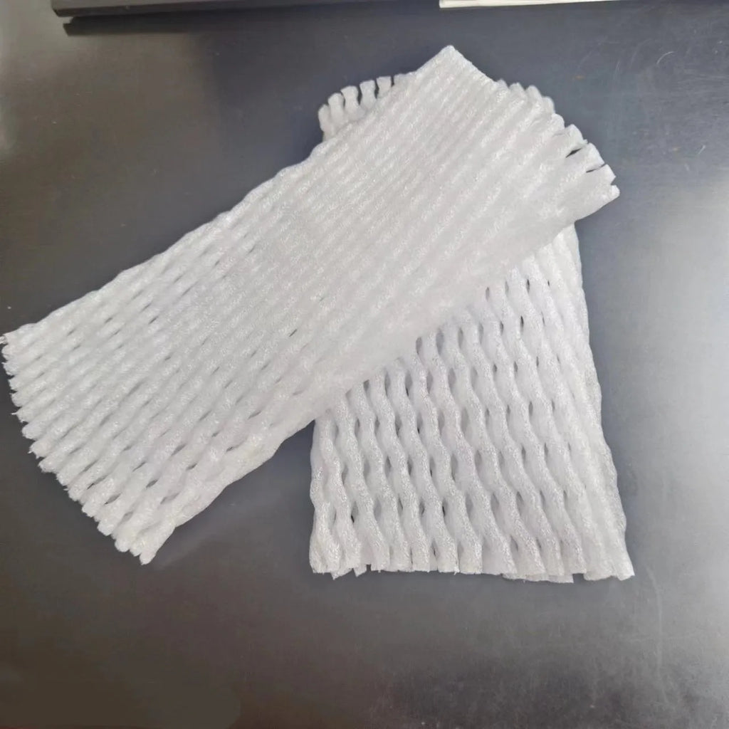 Ordinary white foam net protective case shown in various sizes for delicate items.