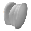Suspension bin car head restraint and lumbar pillow set in grey and orange colours