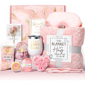 Aromatherapy candle soap bath gift set in a modern plastic container