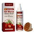 HOEGOA hair care spray 60ml with biotin and massage comb on white background
