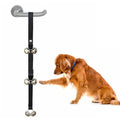 Dog doorbell set with 7 metal bells and adjustable nylon leash for training puppies