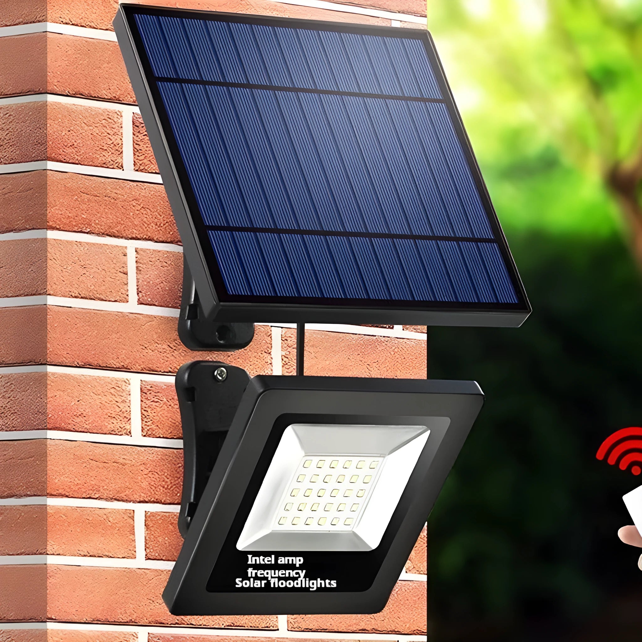 Outdoor solar-powered LED light with waterproof IP65 rating for courtyard and garden installation