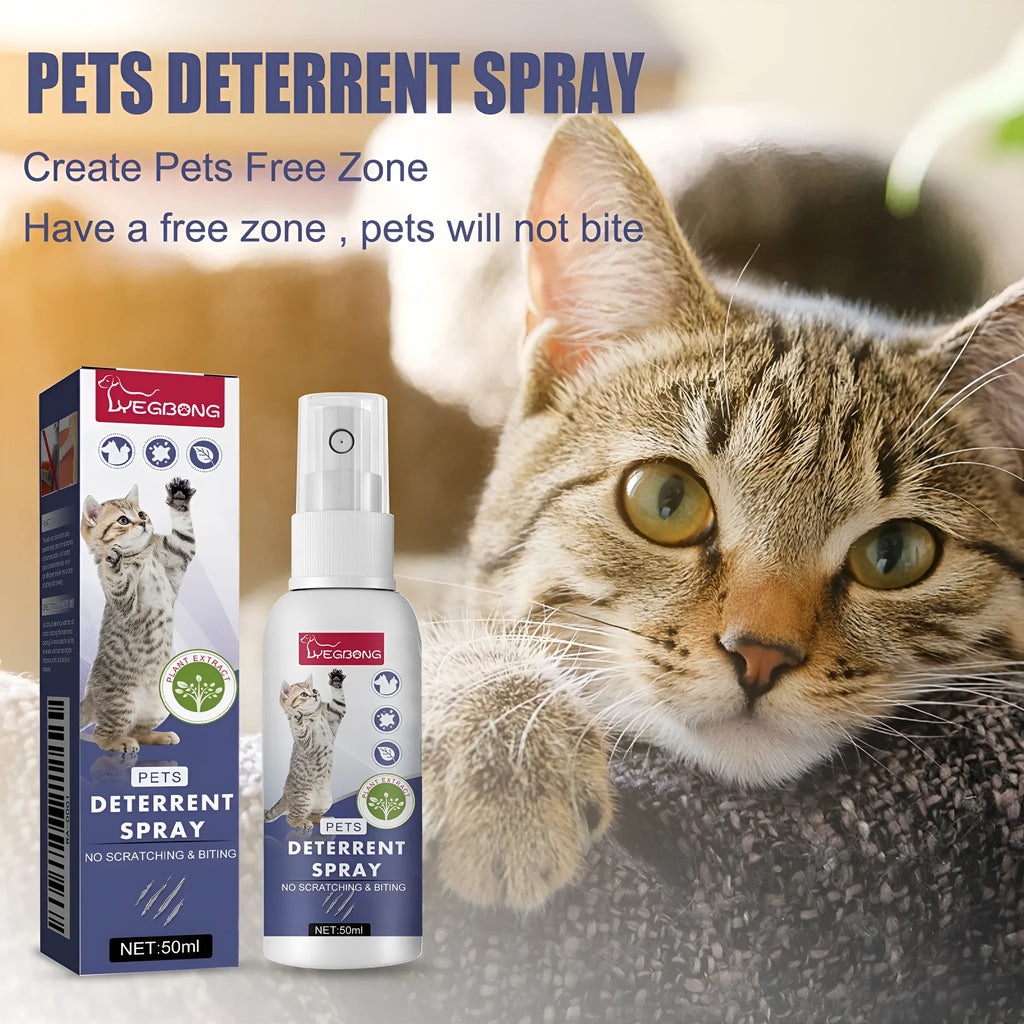 Boxed pet anti-scratch spray 50ml for dogs and cats