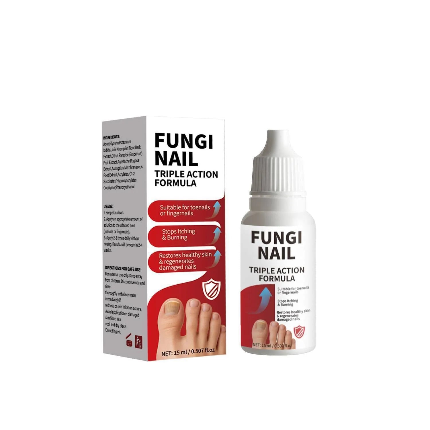 15ml anti-fungal nail repair solution bottle for nail treatment and care