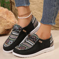 Women's flat round toe slip-on shoes in artificial PU with rubber soles in neutral colours