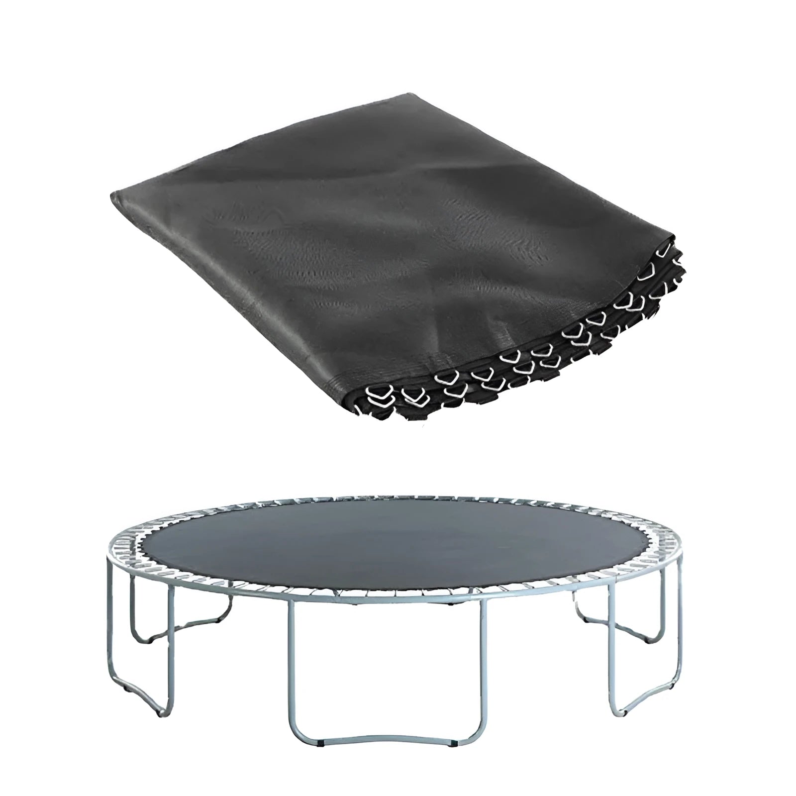 Large round elastic bungee fabric for trampoline replacement with multiple size options