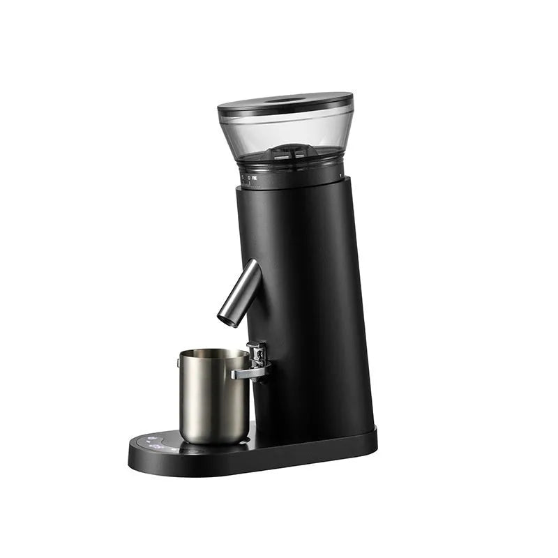 Portable electric coffee grinder with stainless steel body and 0.5L capacity
