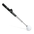 Telescopic golf swing simulator in stainless steel with adjustable shaft