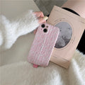 Ins Houndstooth drop-resistant TPU phone case for iPhone, pitaya herringbone pattern back cover
