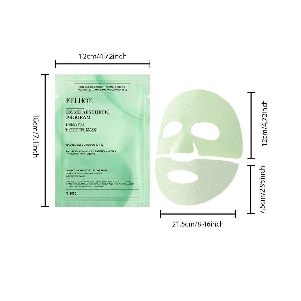 Retinol hydrating sheet face mask with hyaluronic acid and Centella asiatica in foil packet