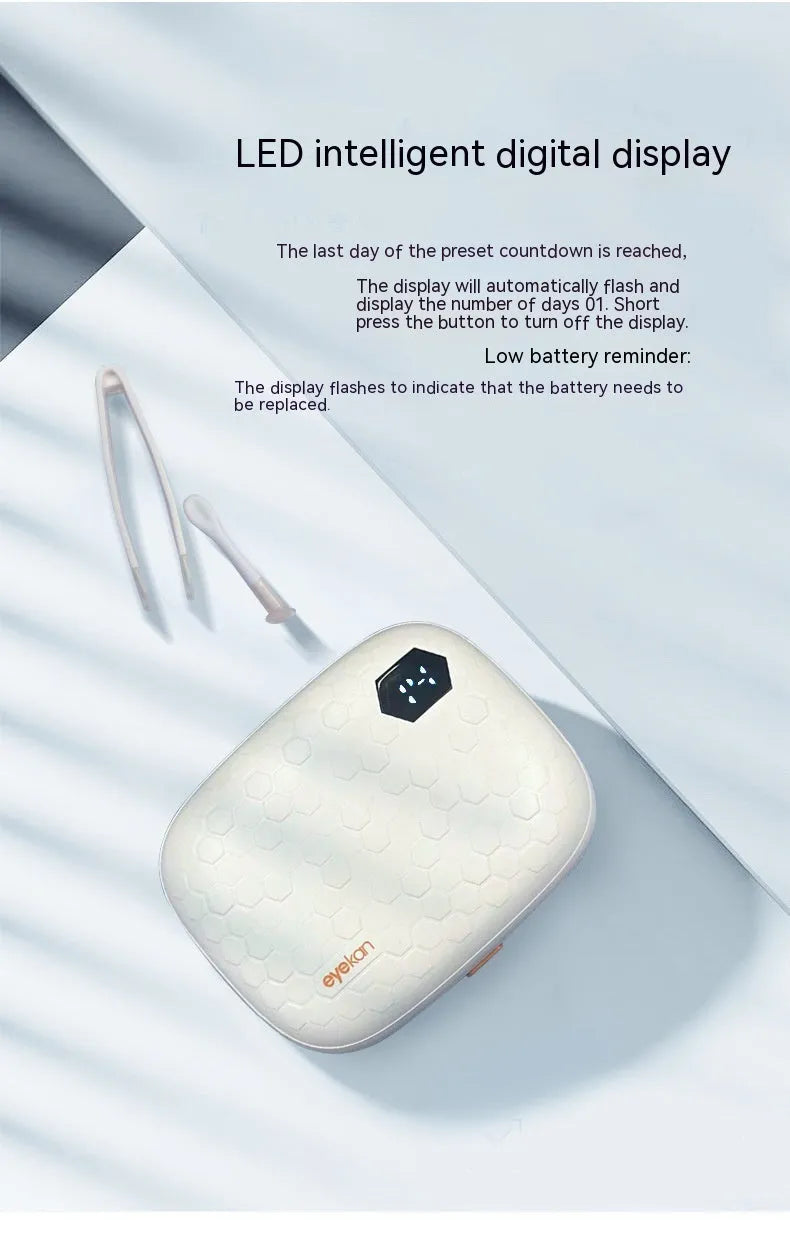 Automatic ultrasonic cleaning machine for invisible glasses in plastic housing