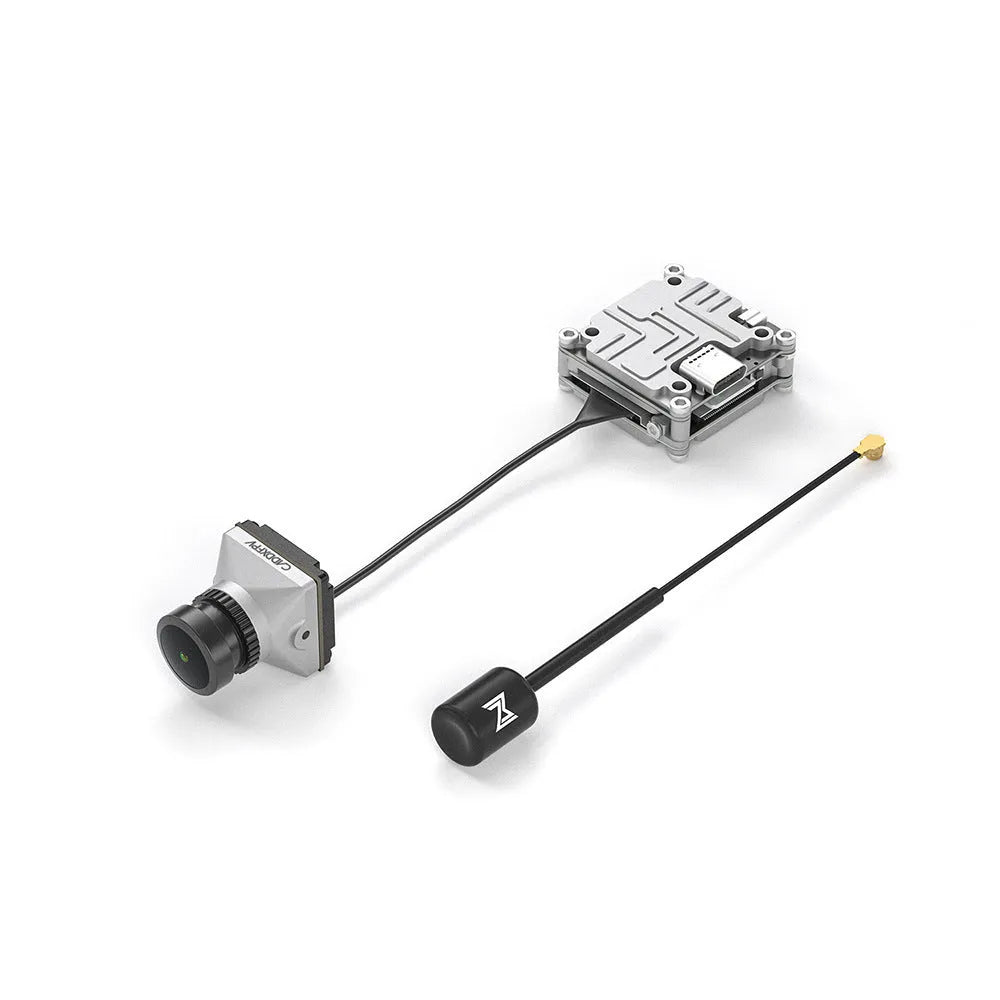 Silver Caddx Vista DJI FPV adapter kit with mounting screws, spacers and connection cables