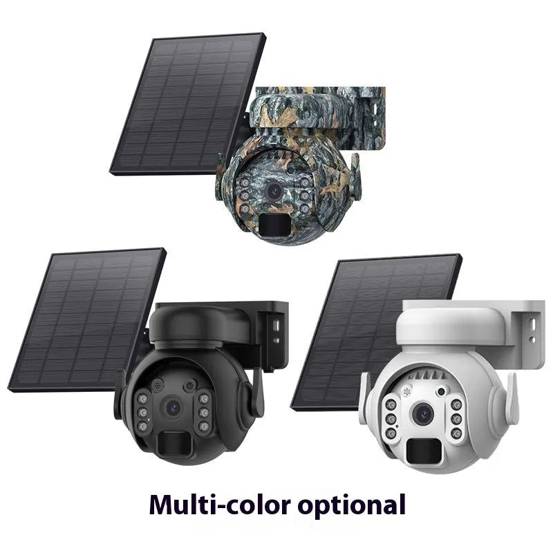 3 million pixel HD security camera with solar panel and full-colour night vision capability