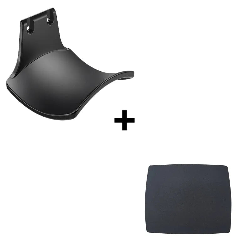 Plastic ABS wall-mounted handle rack for organising game controllers, shown in black, white, and pink colour options.