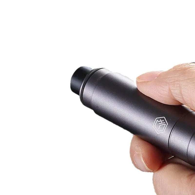 Gun grey aluminium alloy car safety hammer with bearing steel impact head on test glass