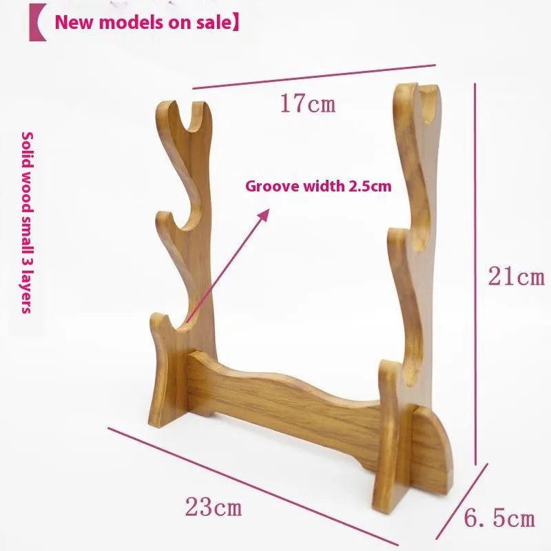 Wooden handmade multi-layer shelf bracket in traditional Chinese style design